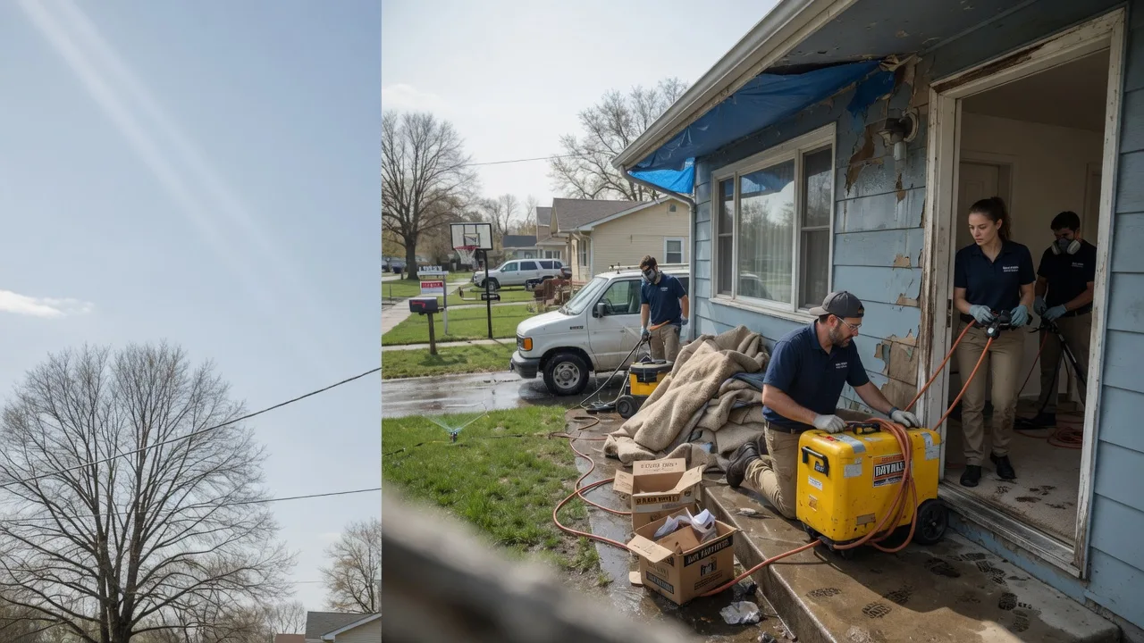 Basement Flood Cleanup in Goddard, KS near me